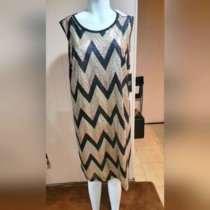 Black/Gold/Rose Gold Sequin Dress